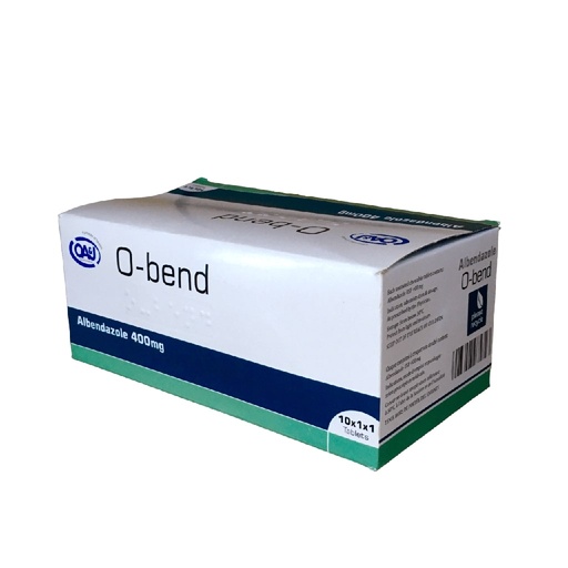 [OAJ-08] ALBENDAZOLE 400MG TAB(O BEN) 10'S