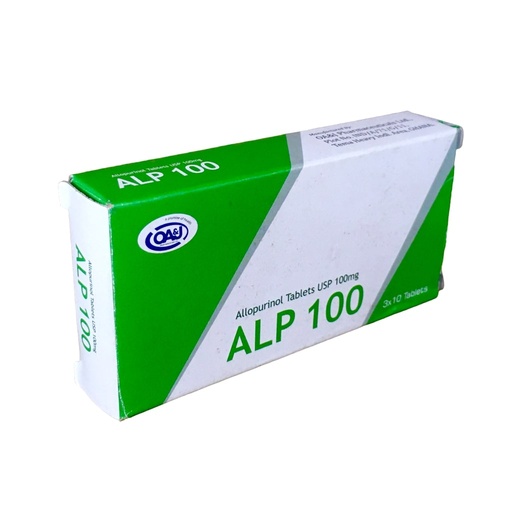 [OAJ-09] ALLOPURINOL 100MG (OA&J)30'S