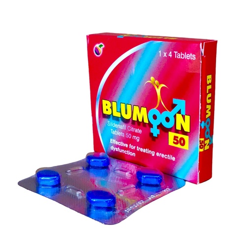 [RXM-08] BLUMOON 50MG 4'S (SILDENAFIL)