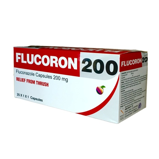 [RXM-17] FLUCORON 200 CAPS 25'S (FLUCONAZOLE)