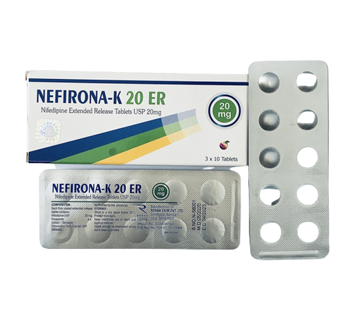 [RXM-35] Nefironak 20Mg Tabs 30'S (Nifedipine)