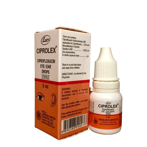 [UCM_LEX-18] CIPROLEX EYE/EAR DROPS 5ML 