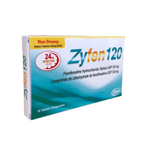 [UCM_LEX-69] ZYFEN 120MG TABLETS 10'S [Fexofenadine] 
