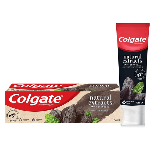 [UCOM_CLG-08] COLGATE NATURAL EXTRACTS CHARCOAL 75ML