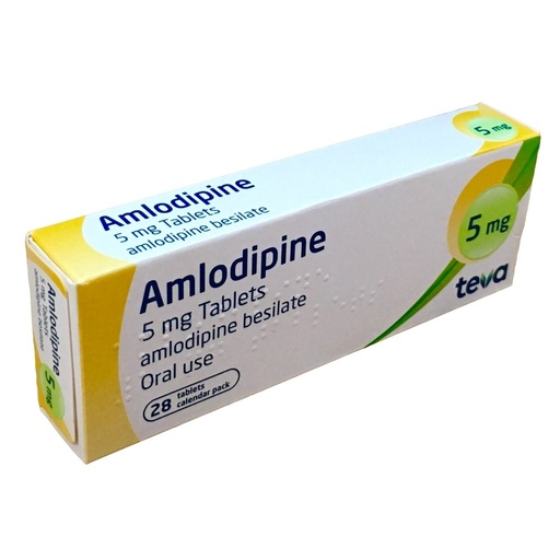 [UKP_GEN-16] Amlodipine 5Mg Tab 28'S (Teva)