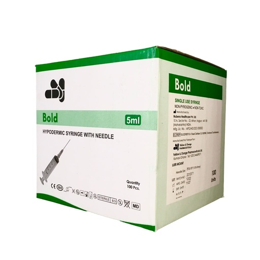 [Y&O-08] BOLD SYRING AND NEEDLE 5CC 