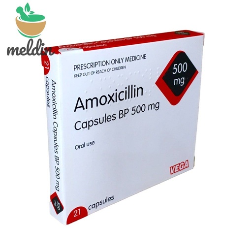 [PNC_VGA-14] Amoxicillin Caps 500Mg 21's Vega Uk