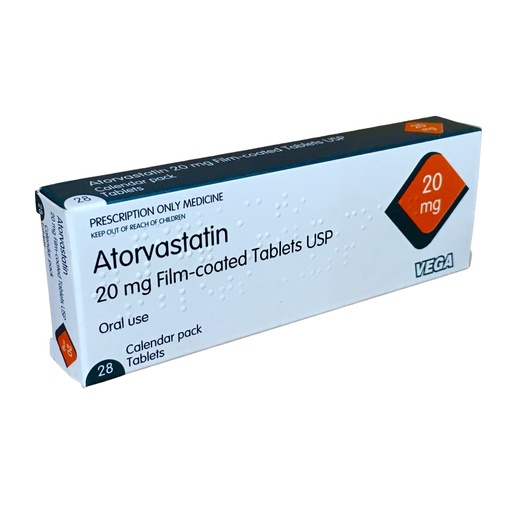 [PNC_VGA-24] ATORVASTATIN 20MG TAB 28S VEGA UK