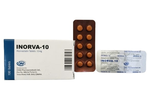 [OAJ-17] ATORVASTATIN TAB 10MG (OA&J)100'S