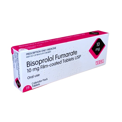 [PNC_VGA-34] BISOPROLOL FUMARATE 10MG TABLETS 28s VEGA UK