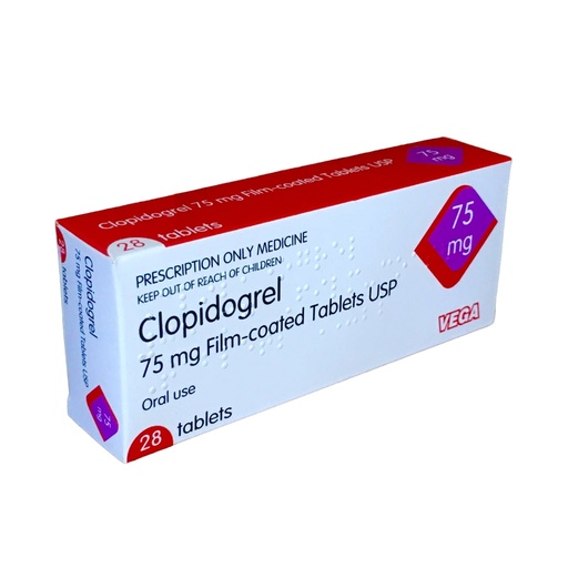 [PNC_VGA-80] CLOPIDOGREL 75MG TABLETS 28s VEGA UK