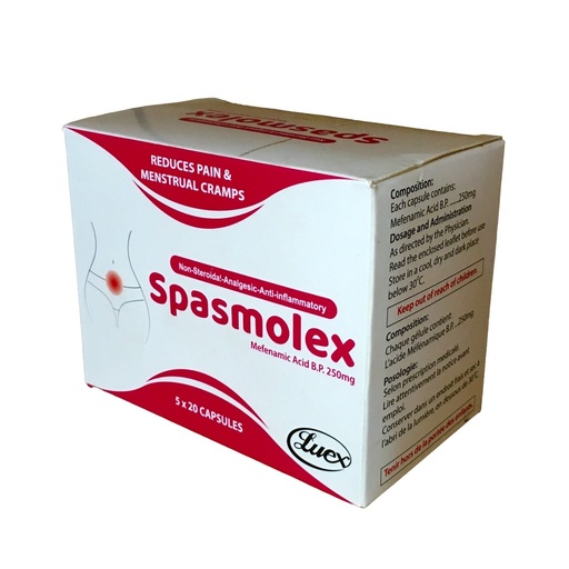 [UCM_IND-19] SPASMOLEX 250MG CAPSULES 1X20'S
