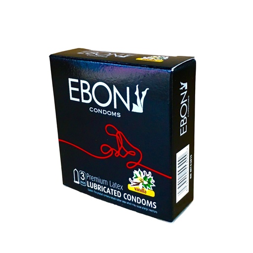 [THO-02] EBONY Condoms 3's (Vanilla)