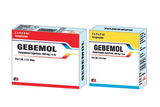 [GBP-67] Gebemol I.V Inj 0.3G/2Ml 10'S (Paracetamol)
