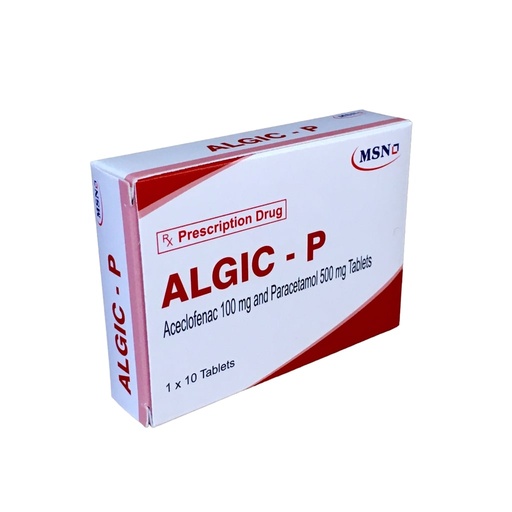 [PHL_MSN-01] Algic P Tablets (Para + Aceclofenac)