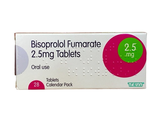 [UKP_GEN-54] BISOPROLOL FUMARATE 2.5MG TABS 28's TEVA UK