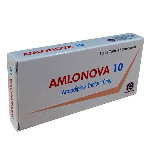 [PNV-10] Amlonova 10 Mg Tabs 30'S (Amlodipine)