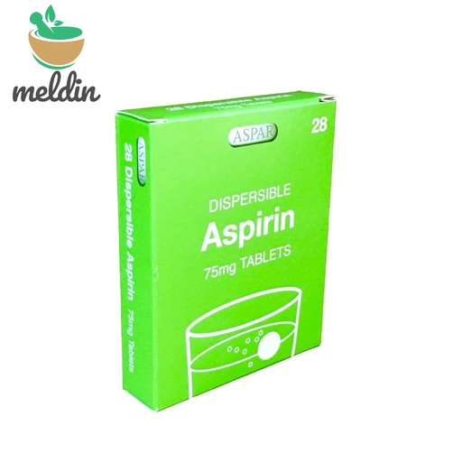 [UKP_GEN-24] Aspirin Dispersible 75mg 28's