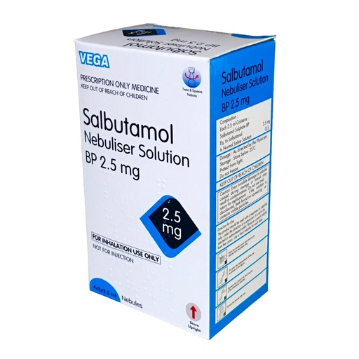 [PNC_VGA-189] SALBUTAMOL NEBULISER SOLUTION 2.5MG/2.5ML 20'S VEGA UK
