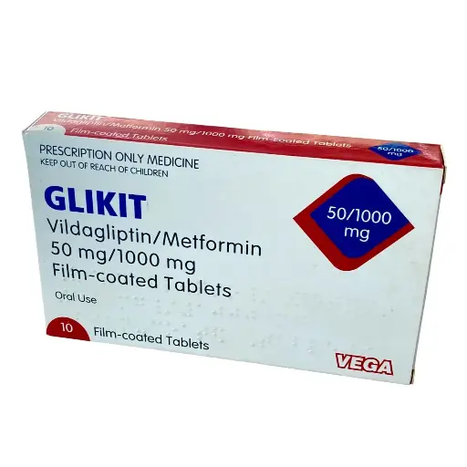 [PNC_VGA-112] GLIKIT VILDAGLIPTON /METFORMIN 50MG/1000MG TABLETS 10s VEGA UK 